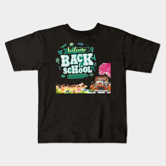 Back to school Kids T-Shirt by Jumana2017